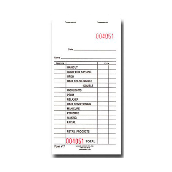 Cameo Check Pads Form 7 Professional Salon Products