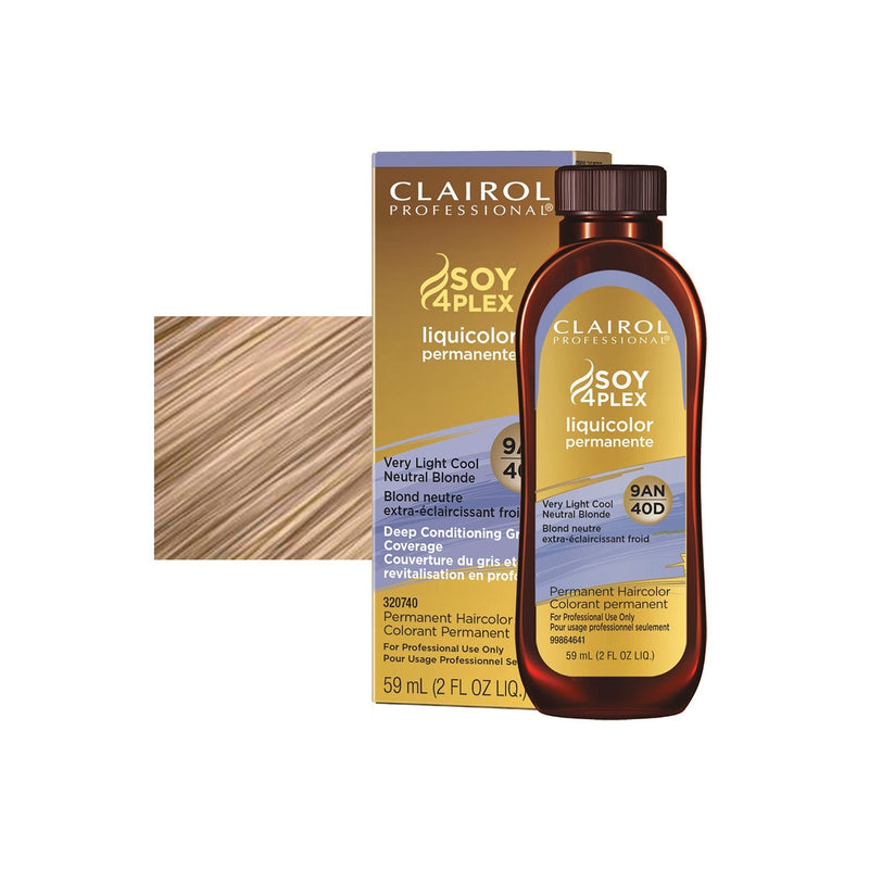 Clairol Liquicolor Hair Color 40 / 9A-N Very Light Cool Neutral Blonde / Ash / 9 Professional Salon Products