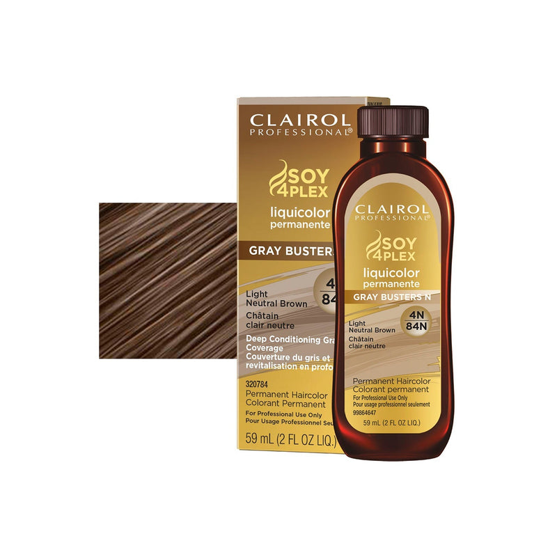 Clairol Liquicolor Hair Color 84 / 4N Light Rich Neutral Brown / Neutral / 4 Professional Salon Products