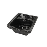 Collins Square Porcelain Shampoo Bowl Black Professional Salon Products