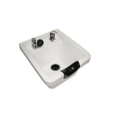 Collins Square Porcelain Shampoo Bowl White Professional Salon Products