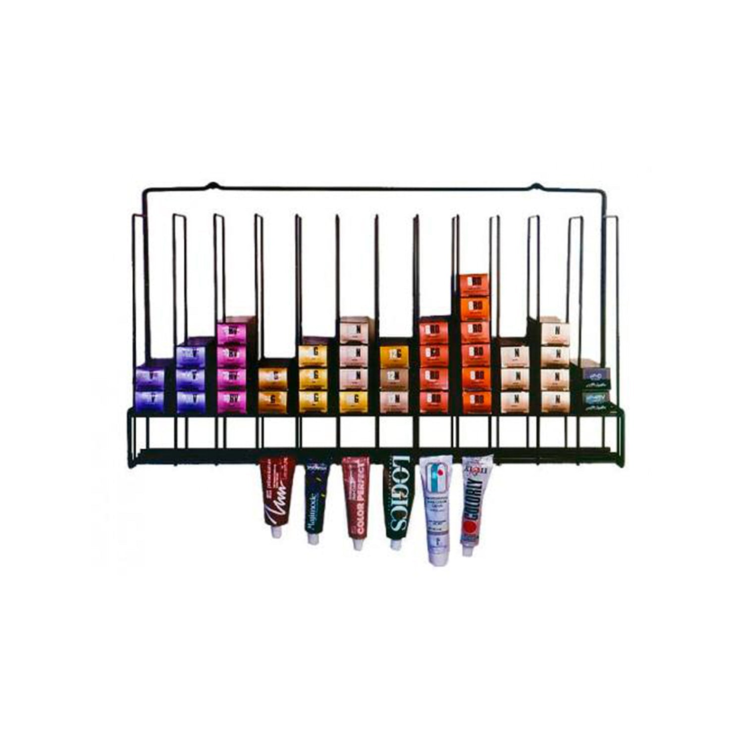 Metal Hair Color Rack - Salon Color Bars