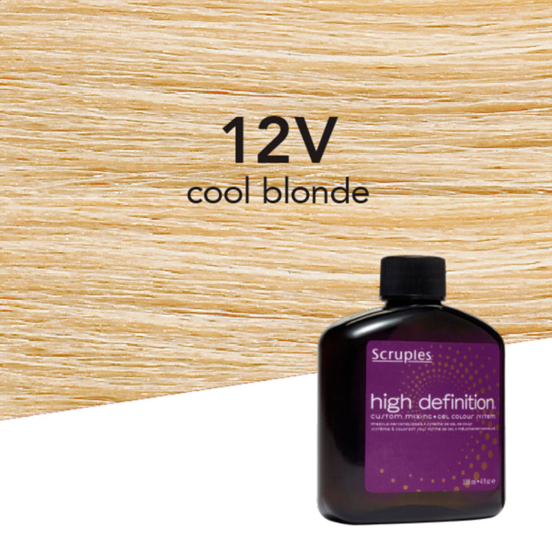 Scruples High Definition Gel Hair Color 12V Cool Blonde Professional Salon Products