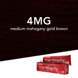 Scruples True Integrity Opalescent Permanent Hair Color 4MG Medium Mahogany Gold Brown / Cherry Chocolate / 4 Professional Salon Products