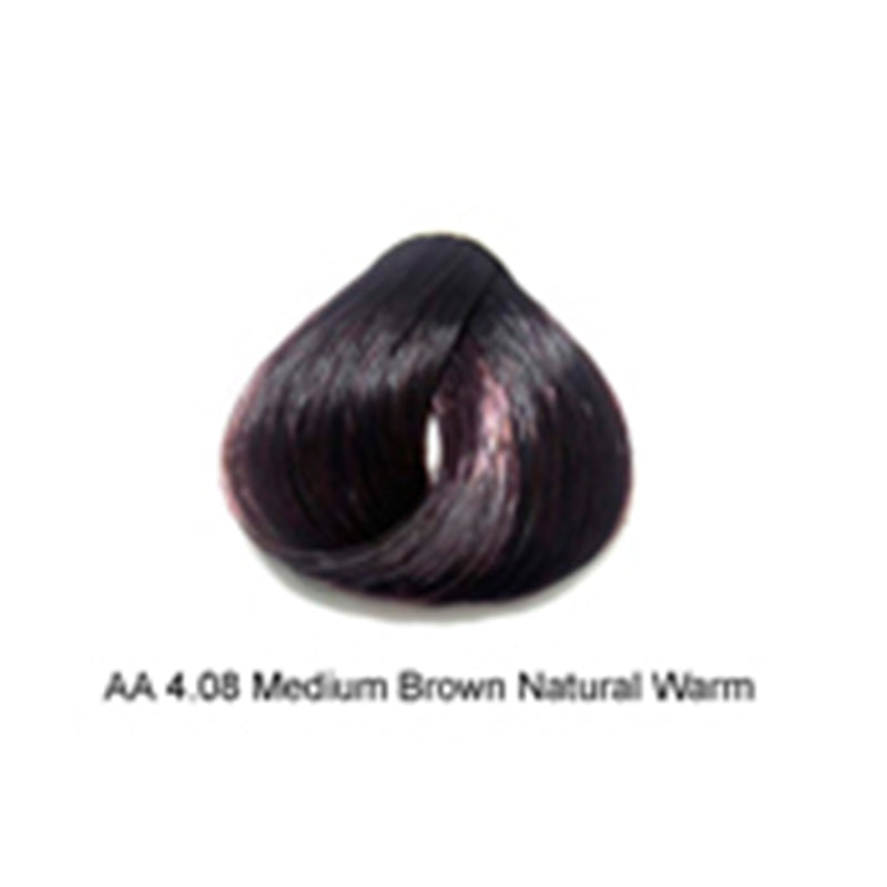 Artizta Permanent Hair Color 4.08 Medium Natural Intense Brown / Natural / 4 Professional Salon Products