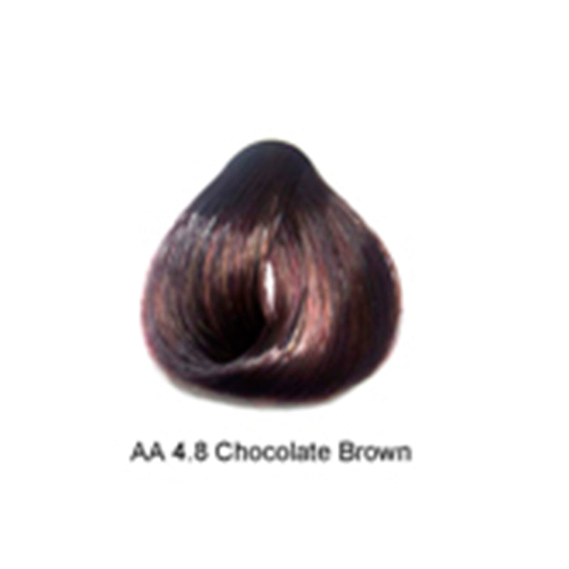 Artizta Permanent Hair Color 4.8 Medium Chocolate Brown / Warm / 4 Professional Salon Products