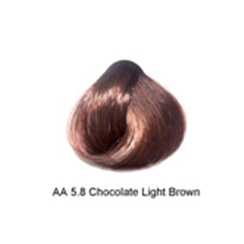 Artizta Permanent Hair Color 5.8 Light Chocolate Brown / Warm / 5 Professional Salon Products
