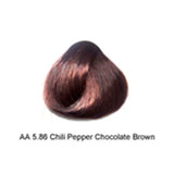 Artizta Permanent Hair Color 5.86 Light Chili Pepper Chocolate Brown / Warm / 5 Professional Salon Products