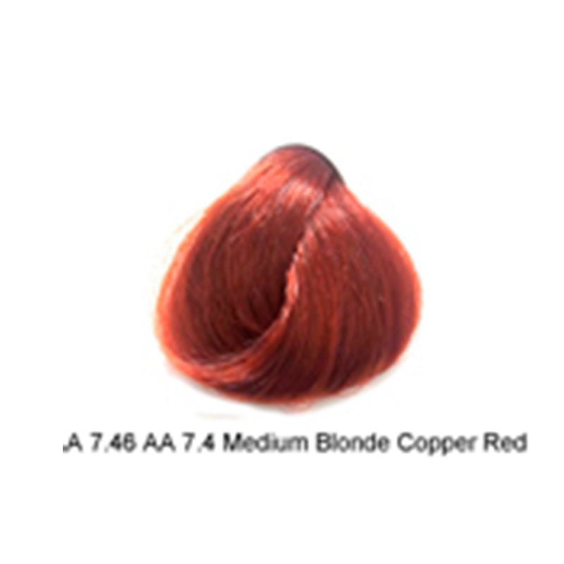 Artizta Permanent Hair Color 7.46 Medium Copper Red Blonde / Copper / 7 Professional Salon Products
