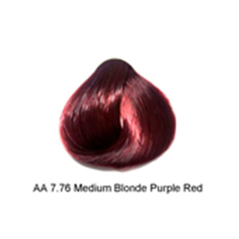 Artizta Permanent Hair Color 7.76 Medium Purple Red Blonde / Purple / 7 Professional Salon Products