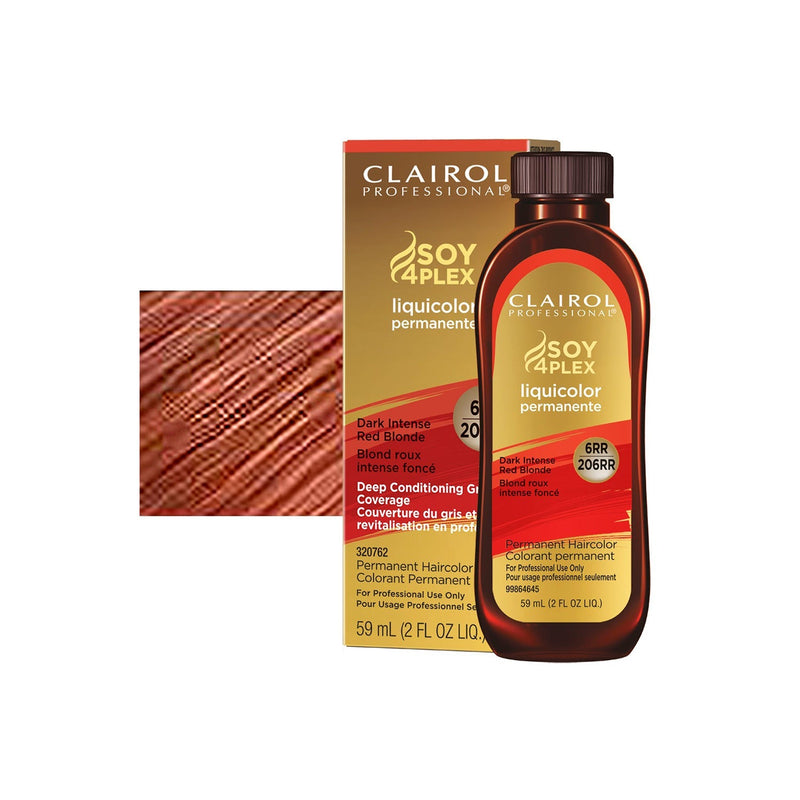Clairol Liquicolor Hair Color 206 / 6RR Dark Intense Red Blonde / Intense Red / 6 Professional Salon Products