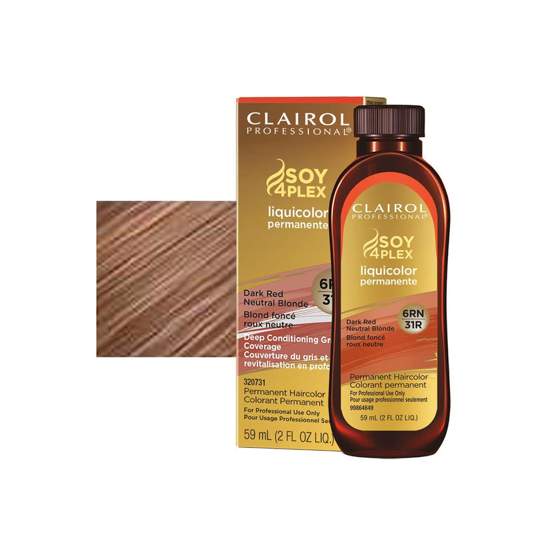 Clairol Liquicolor Hair Color 31 / 6RN Dark Red Neutral Blonde / Red Neutral / 6 Professional Salon Products
