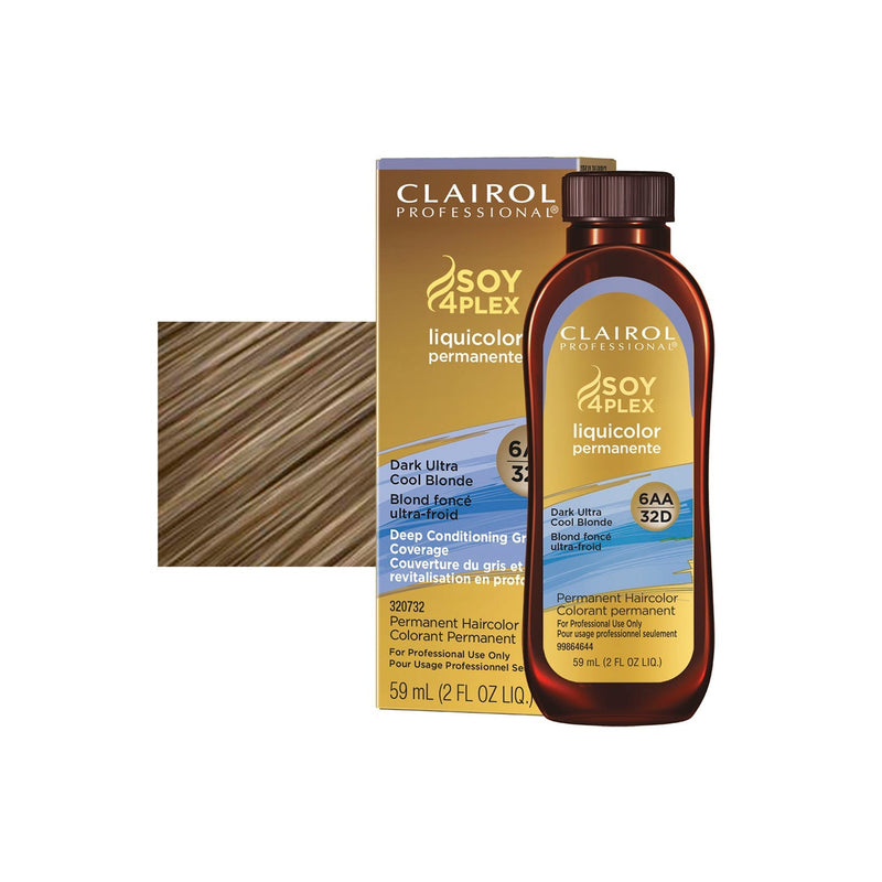 Clairol Liquicolor Hair Color 32 / 6AA Dark ultra Cool Blonde / Intense Ash / 6 Professional Salon Products