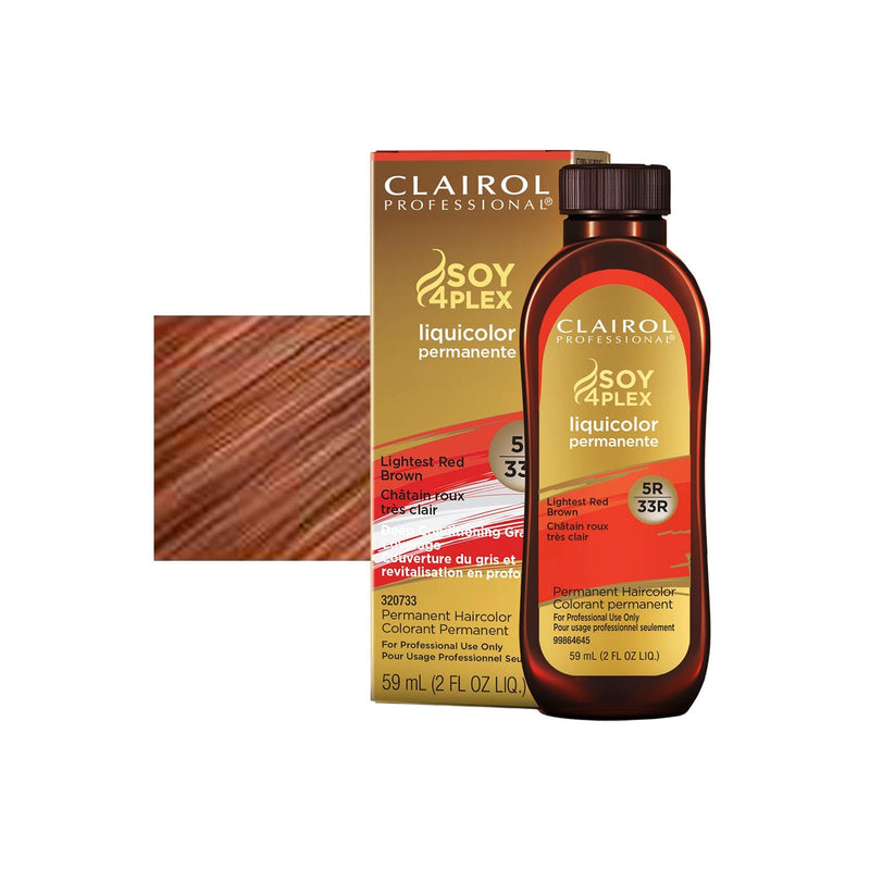 Clairol Liquicolor Hair Color 33 / 5R Lightest Red Brown / Red / 5 Professional Salon Products