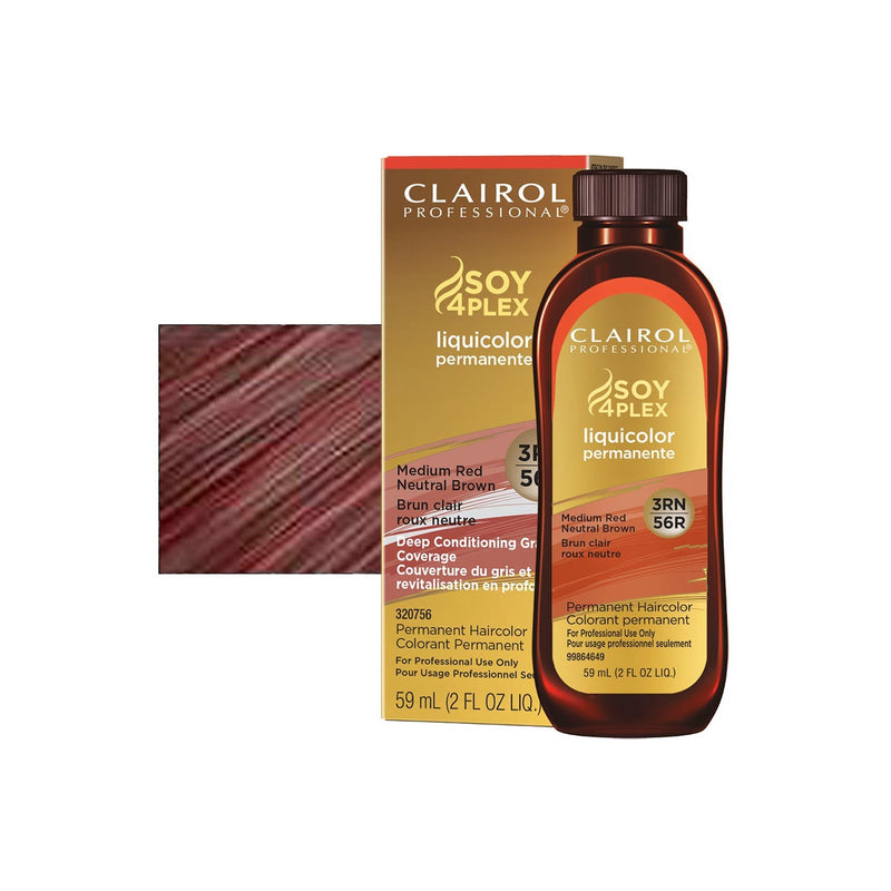 Clairol Liquicolor Hair Color 56 / 3RN Medium Red Neutral Brown / Red Neutral / 3 Professional Salon Products