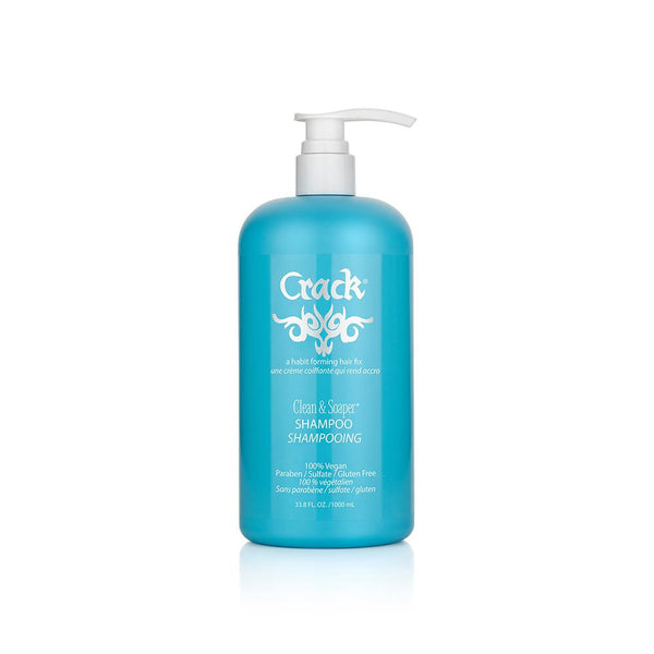 Crack Hair Fix Clean & Soaper Shampoo 33oz Professional Salon Products