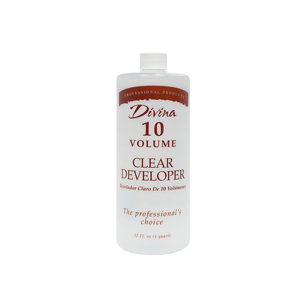 Divina Clear Developer 10 Volume Clear 32oz Professional Salon Products