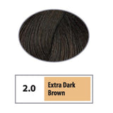 REF Permanent Hair Color 2.0 - Extra Dark Brown / Naturals / 2 Professional Salon Products