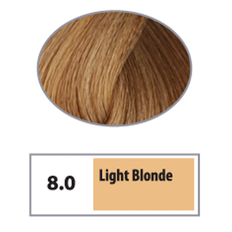 REF Permanent Hair Color 8.0 - Light Blonde / Naturals / 8 Professional Salon Products