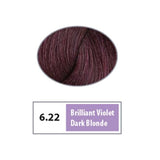 REF Soft Demi Permanent Hair Color 6.22 - Brilliant Violet Dark Blonde / Pearls / 6 Professional Salon Products