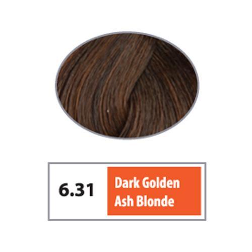 REF Soft Demi Permanent Hair Color 6.31 - Dark Golden Ash Blonde / Saharas / 6 Professional Salon Products
