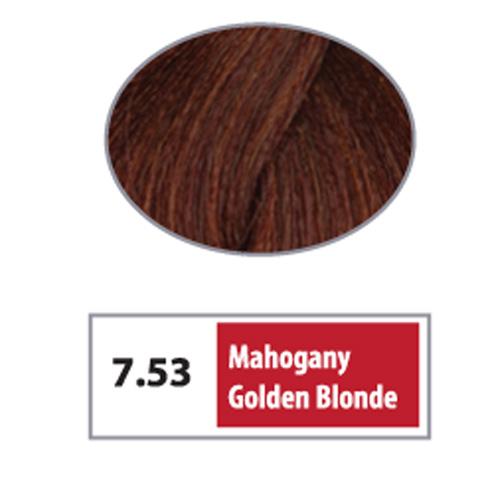 REF Soft Demi Permanent Hair Color 7.53 - Mahogany Golden Blonde / Mahoganys / 7 Professional Salon Products