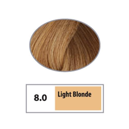 REF Soft Demi Permanent Hair Color 8.0 - Light Blonde / Naturals / 8 Professional Salon Products