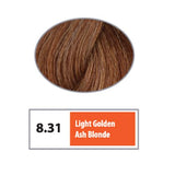 REF Soft Demi Permanent Hair Color 8.31 - Light Golden Ash Blonde / Saharas / 8 Professional Salon Products