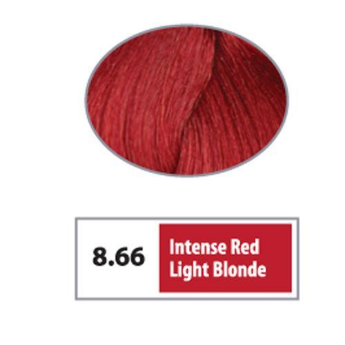REF Soft Demi Permanent Hair Color 8.66 - Intense Red Light Blonde / Reds / 8 Professional Salon Products