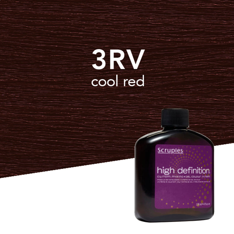 Scruples High Definition Gel Hair Color 3RV Cool Red Professional Salon Products