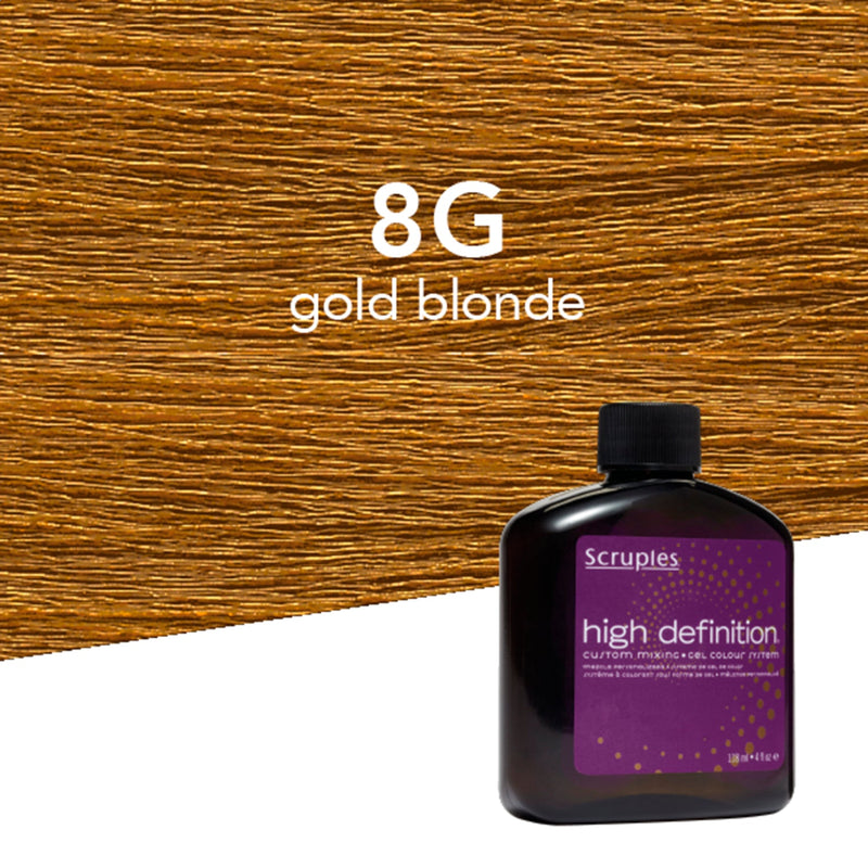 Scruples High Definition Gel Hair Color 8G Golden Blonde Professional Salon Products