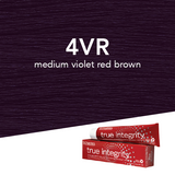 Scruples True Integrity Opalescent Permanent Hair Color 4VR Medium Violet Red Brown / Blackberry / 4 Professional Salon Products
