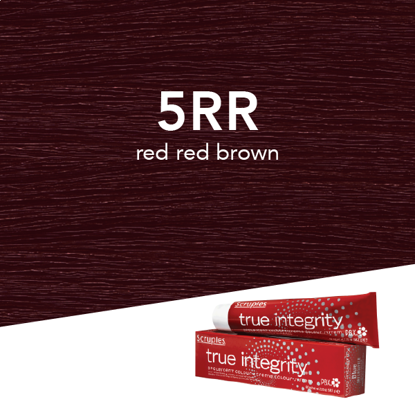 Scruples True Integrity Opalescent Permanent Hair Color 5RR Red Red Brown / Radiant Red / 5 Professional Salon Products