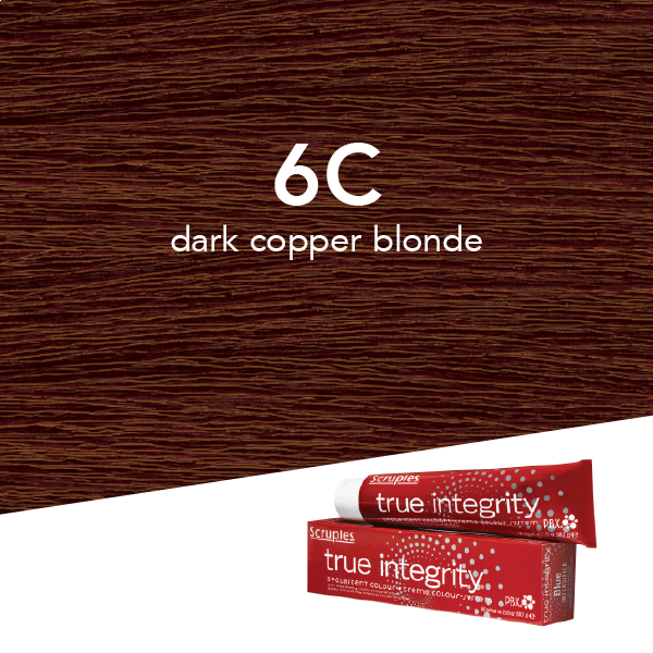 Scruples True Integrity Opalescent Permanent Hair Color 6C Dark Copper Blonde / Copper / 6 Professional Salon Products