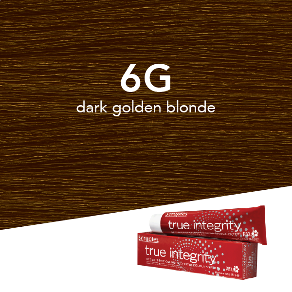 Scruples True Integrity Opalescent Permanent Hair Color 6G Dark Golden Blonde / Gold / 6 Professional Salon Products