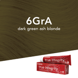 Scruples True Integrity Opalescent Permanent Hair Color 6GrA Dark Green Ash Blonde / Olive / 6 Professional Salon Products