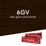 Scruples True Integrity Opalescent Permanent Hair Color 6GV Dark Gold Violet Blonde / Mocha / 6 Professional Salon Products