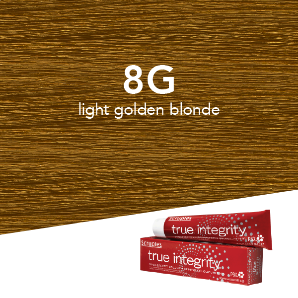 Scruples True Integrity Opalescent Permanent Hair Color 8G Light Golden Blonde / Gold / 8 Professional Salon Products