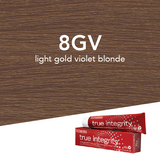 Scruples True Integrity Opalescent Permanent Hair Color 8GV Light Gold Violet Blonde / Mocha / 8 Professional Salon Products