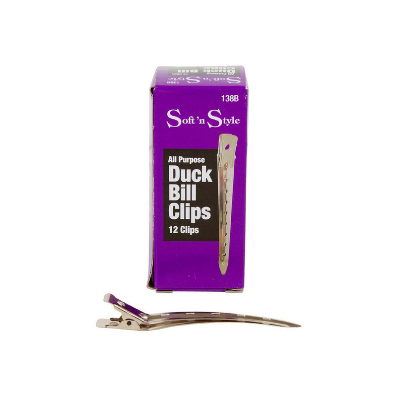 Soft 'N Style All Purpose Duck Bill Clips Professional Salon Products