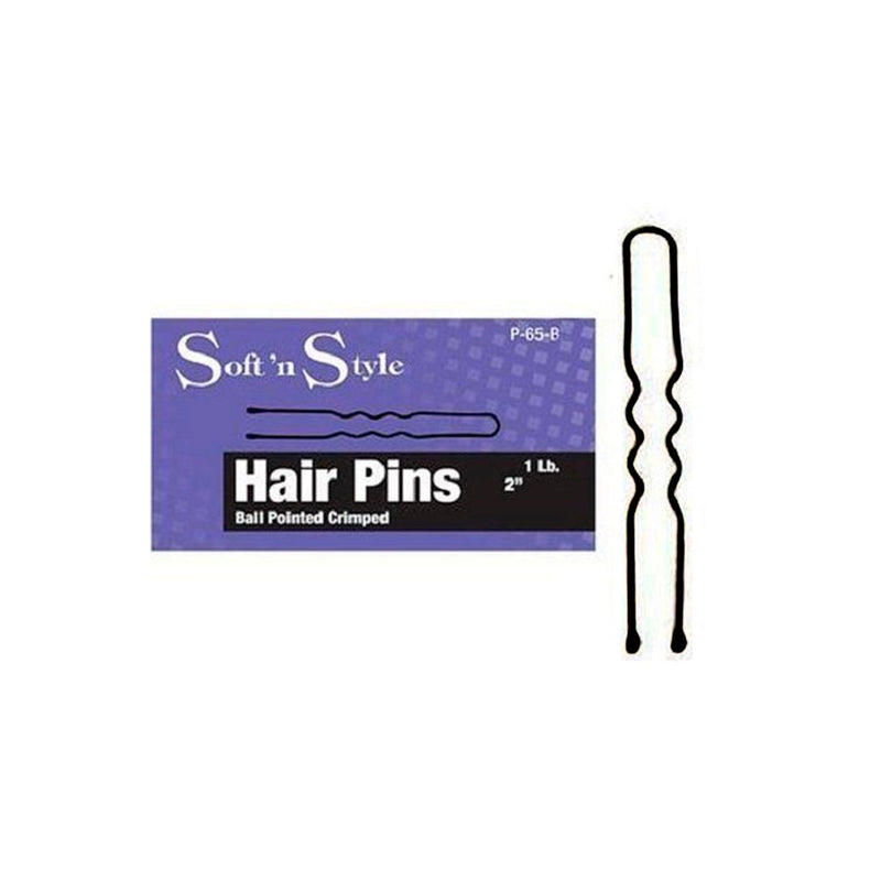 Soft 'N Style Hair Pins 2" Hair Pins Black 2" Professional Salon Products